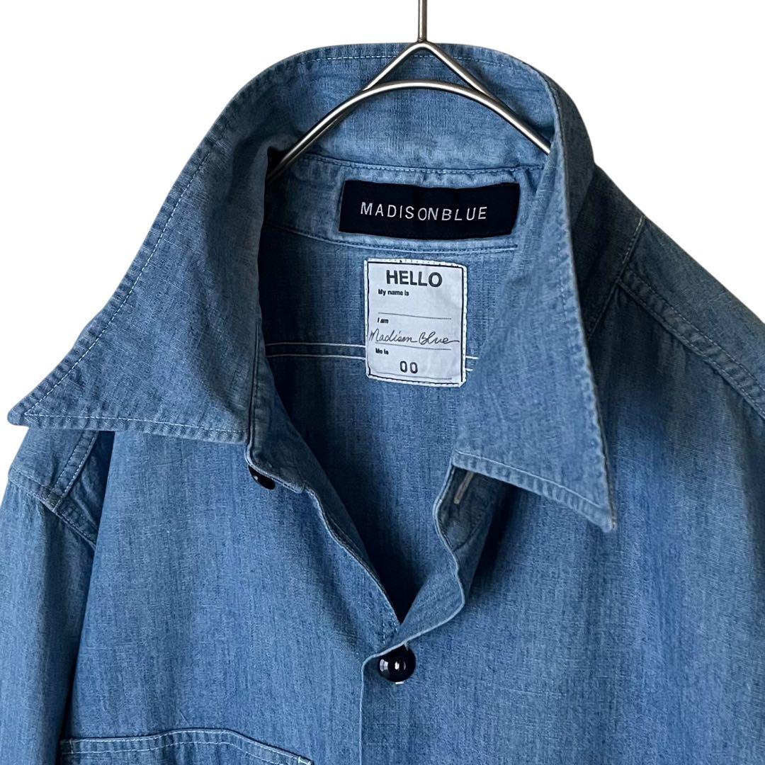 極美品 マディソンブルー 00 ハンプトン シャンブレー シャツ オーバーサイズ