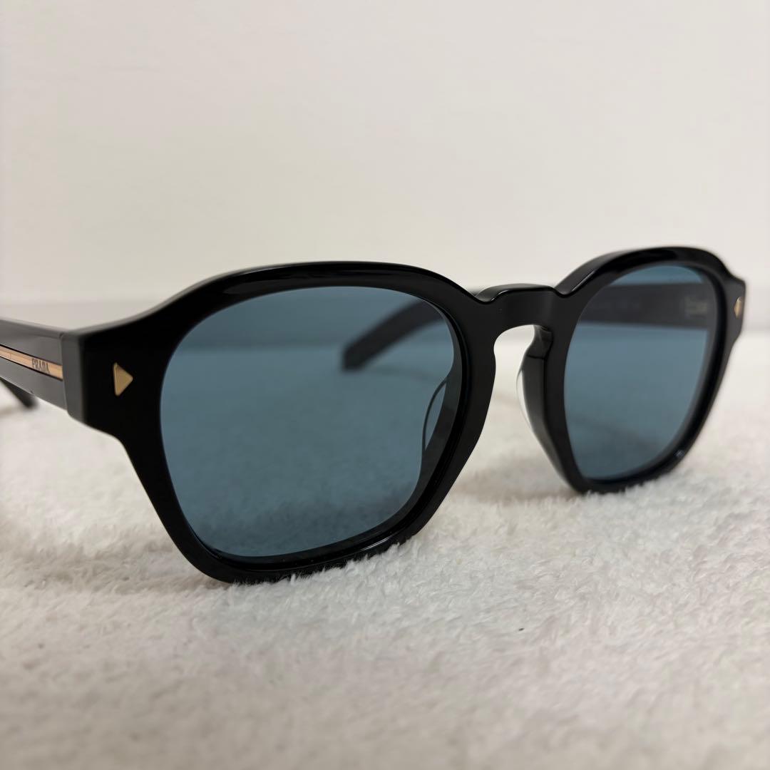 【美品】プラダ メタルプラーク サングラス SPR A16-F ブラック
