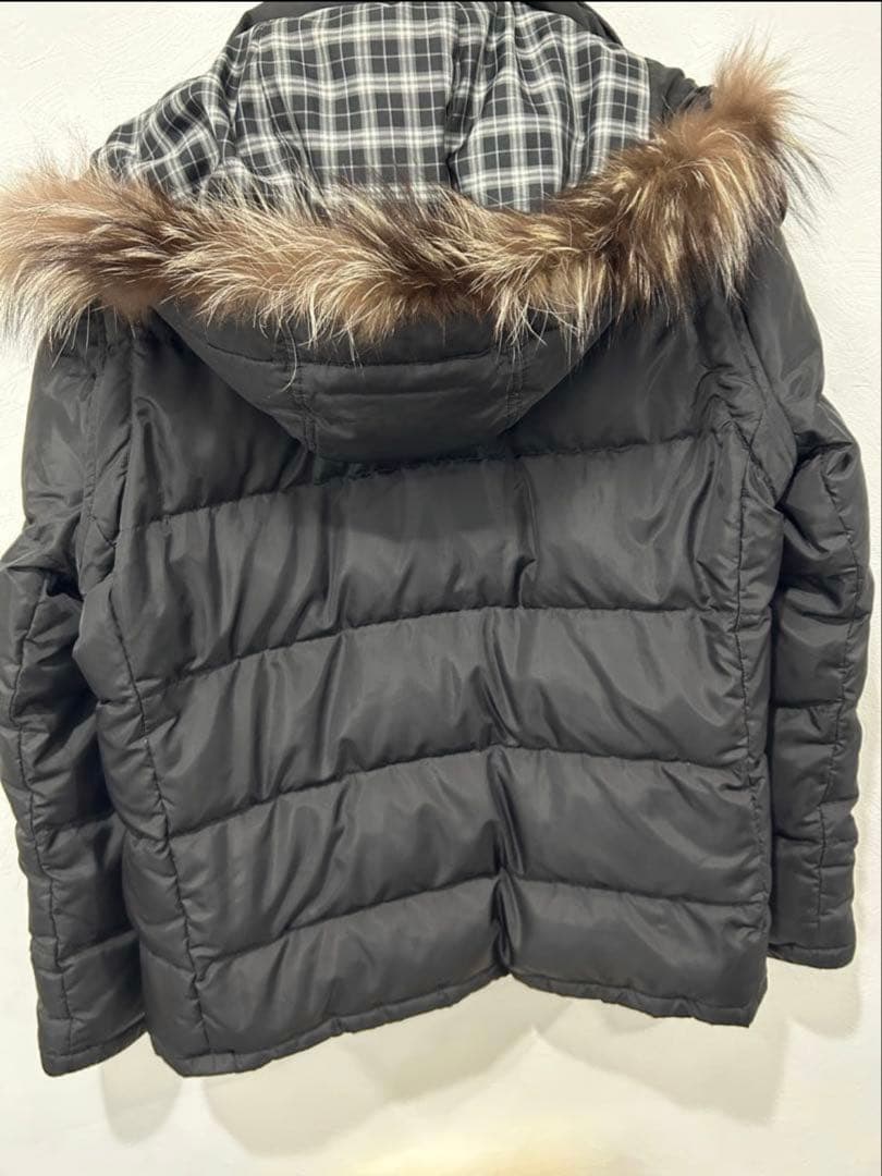 バーバリーブラックレーベル 6way フォックスファー ダウン 多機能　短丈