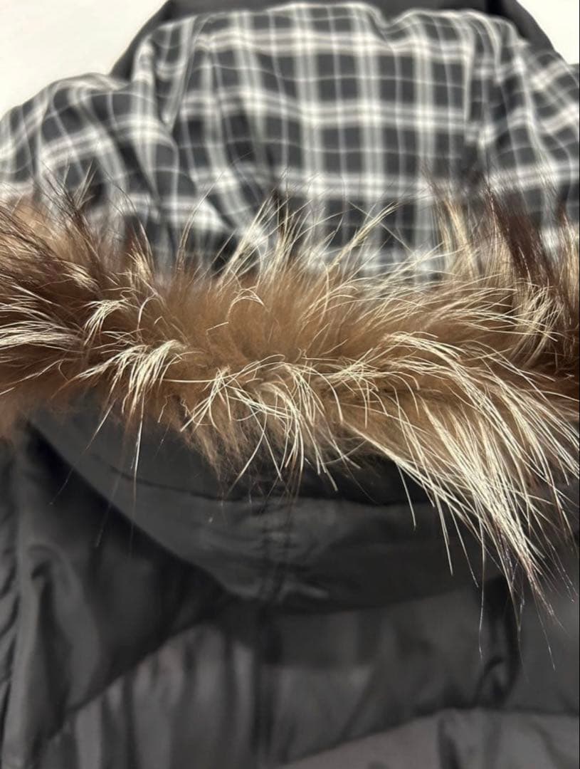 バーバリーブラックレーベル 6way フォックスファー ダウン 多機能　短丈