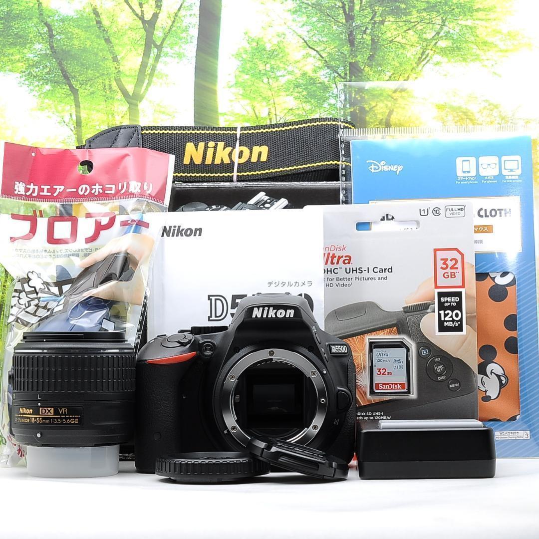 ショット数7259枚！スマホ転送機能付☆ニコン D5500☆液晶タッチ操作