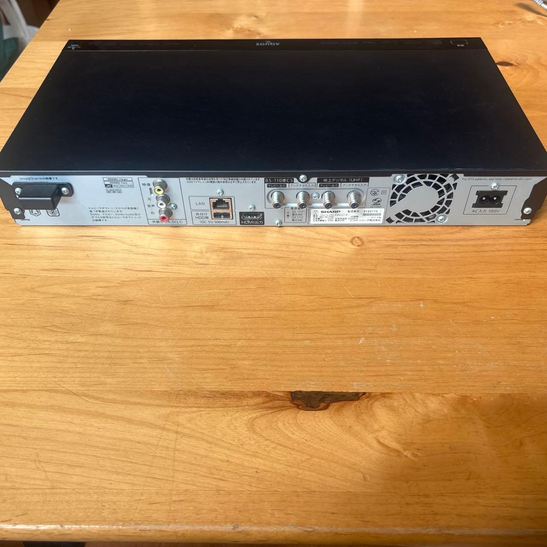 ［SHARP］BD-W1700 1TB ブルーレイレコーダー