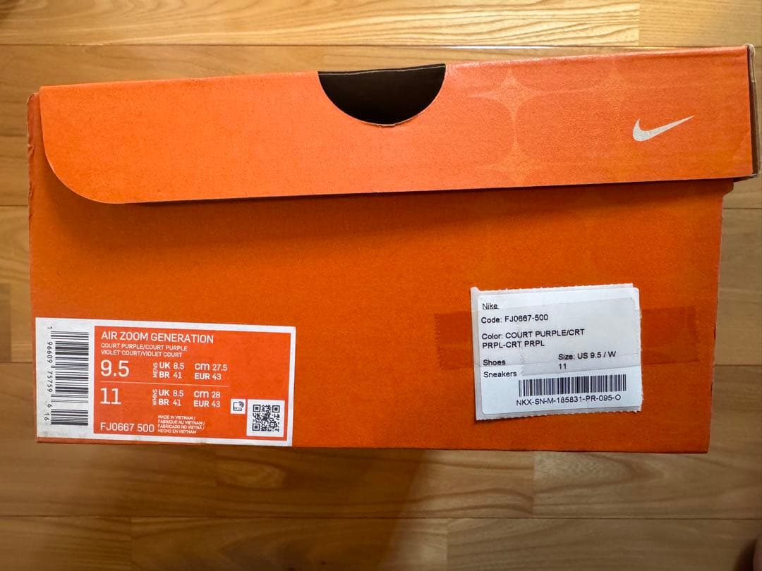 新品 Air Zoom generation lebron 27.5cm