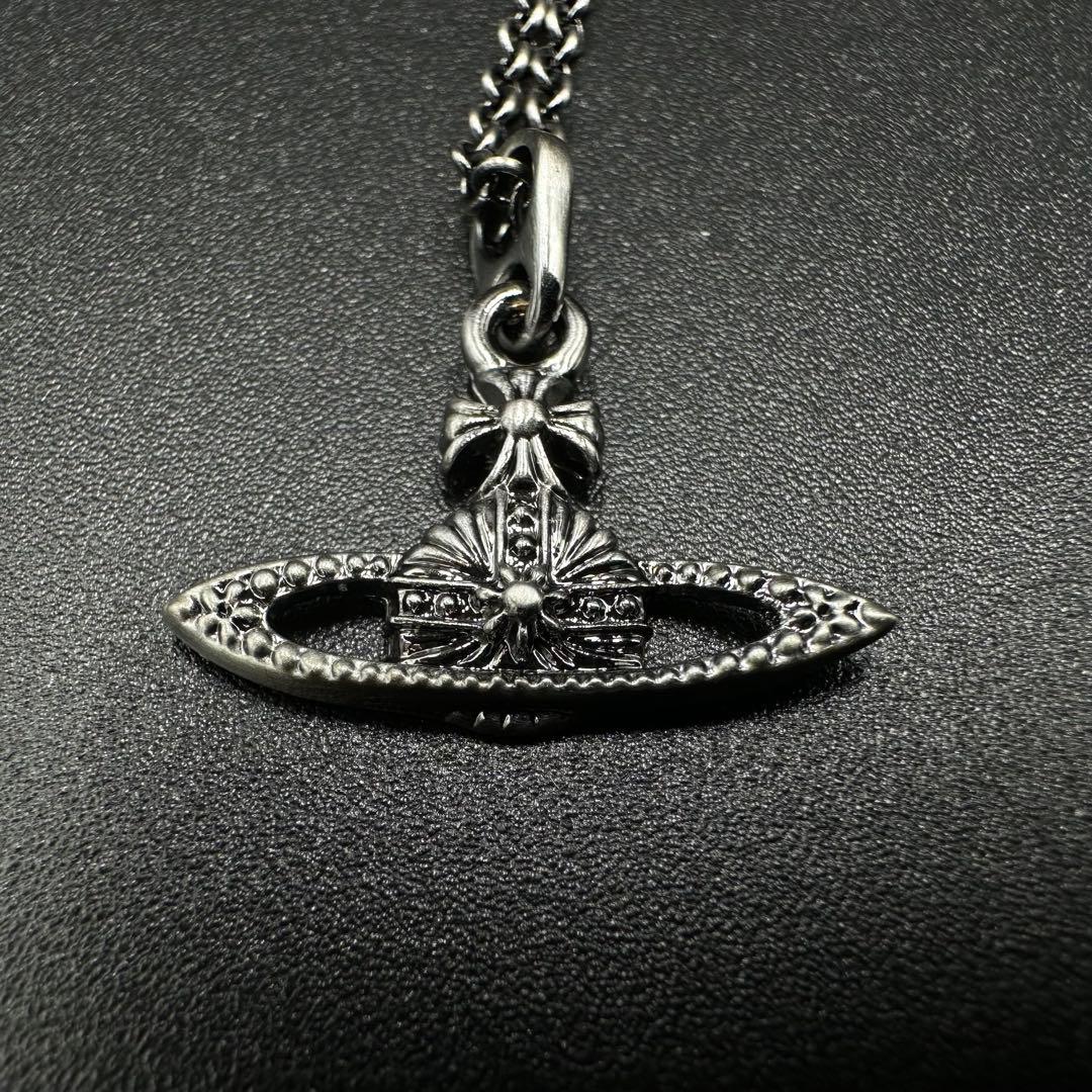 Vivienne Westwood ネックレス シルバー ブラック色 r8124