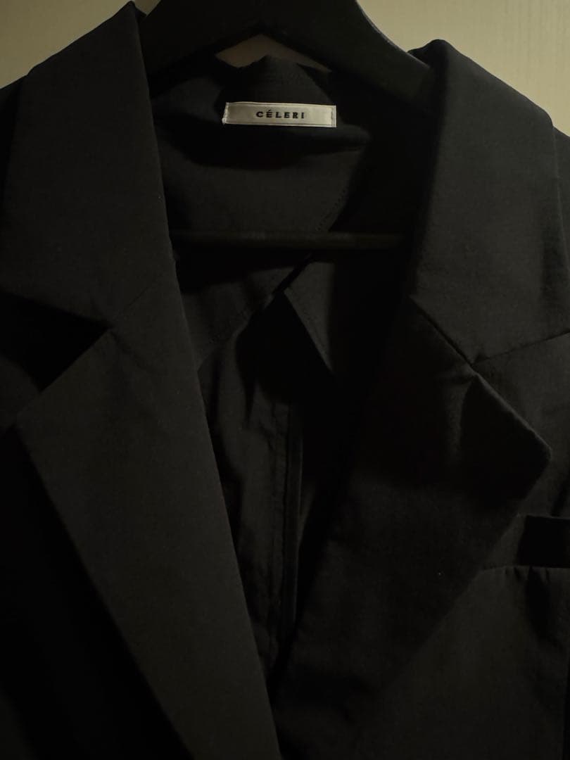Deuxieme Classe CÉLERI スリーブレスジャケット ブラック