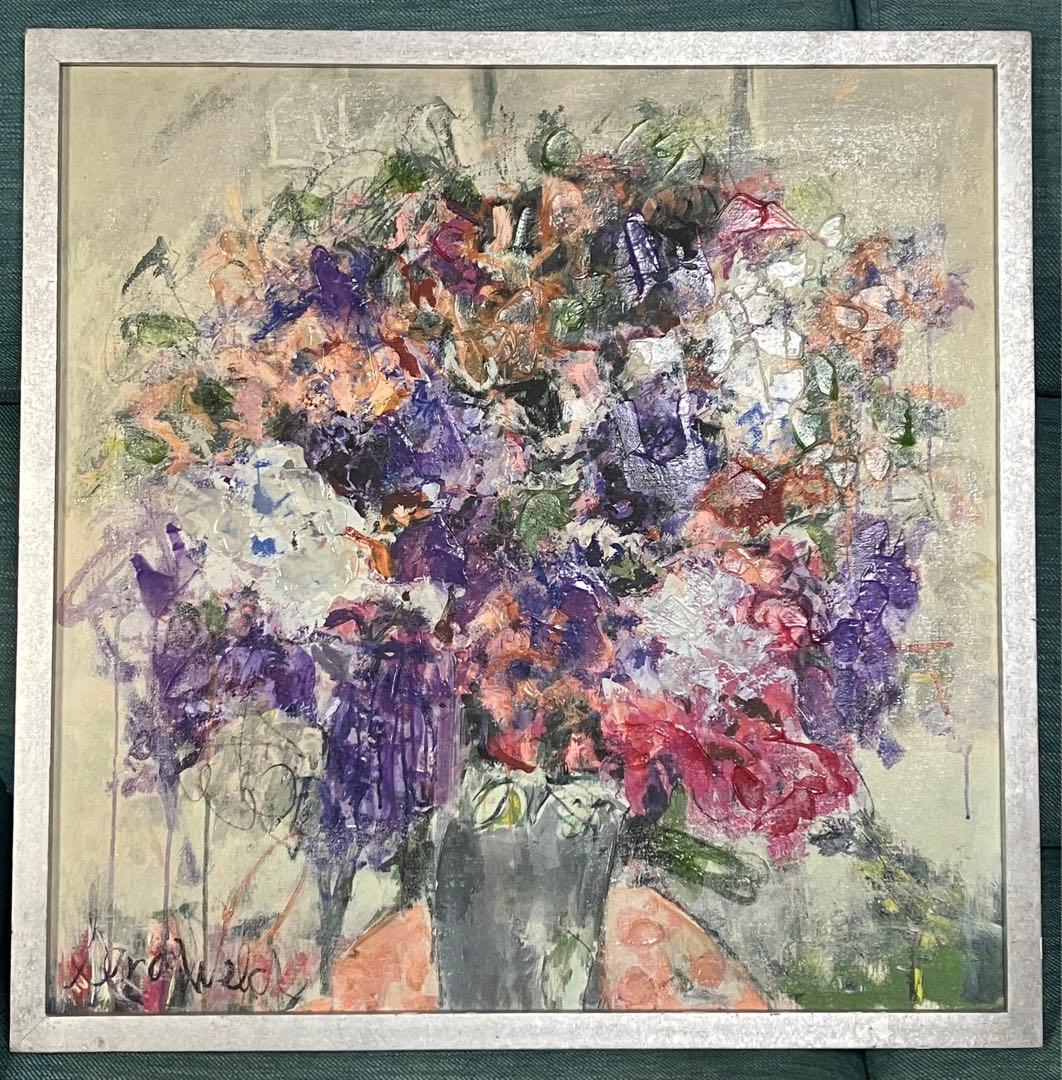 Francfranc SANDY WELCH アートボード フローラ パープル