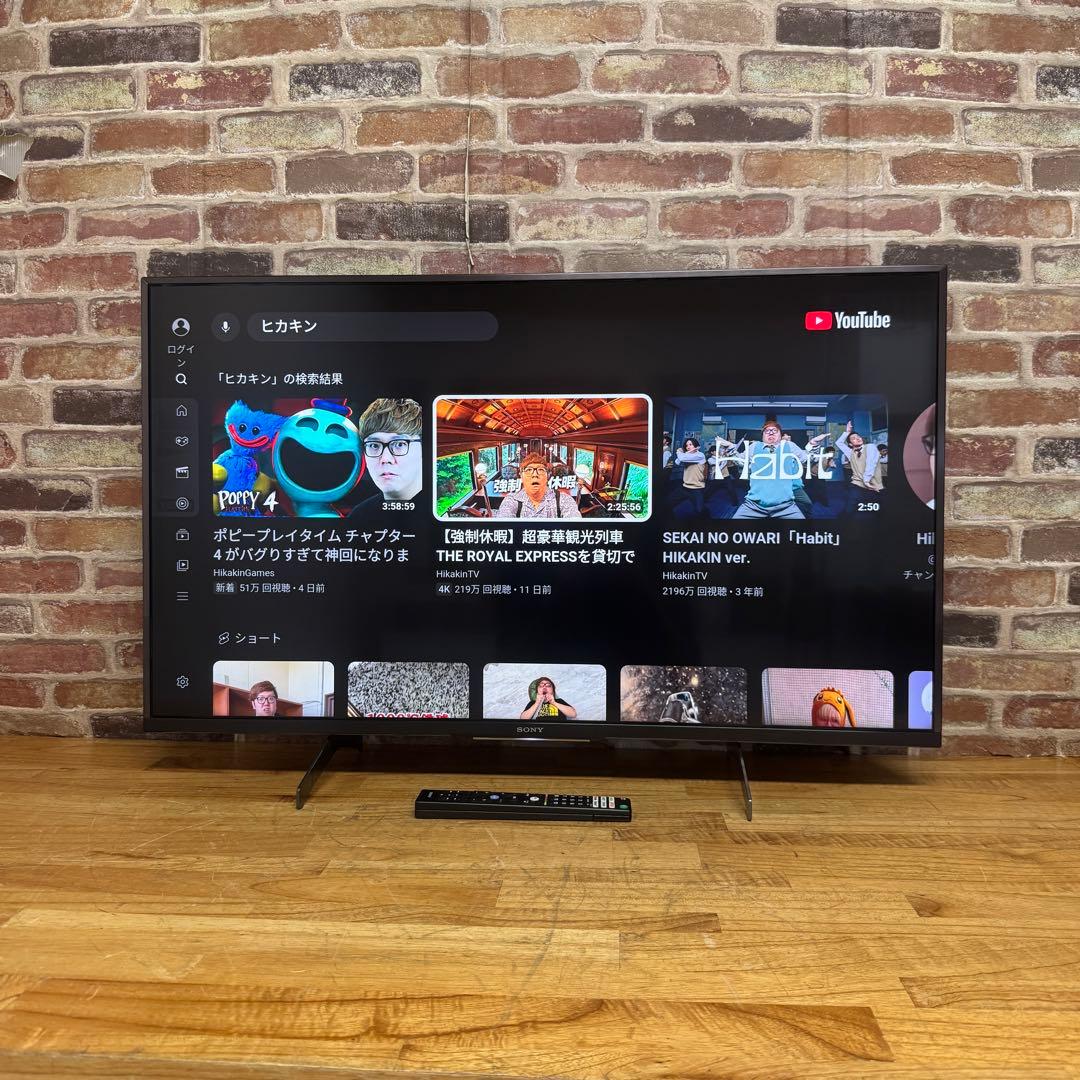 SONY 43V型 4K 液晶テレビ BRAVIA KJ-43X8500H