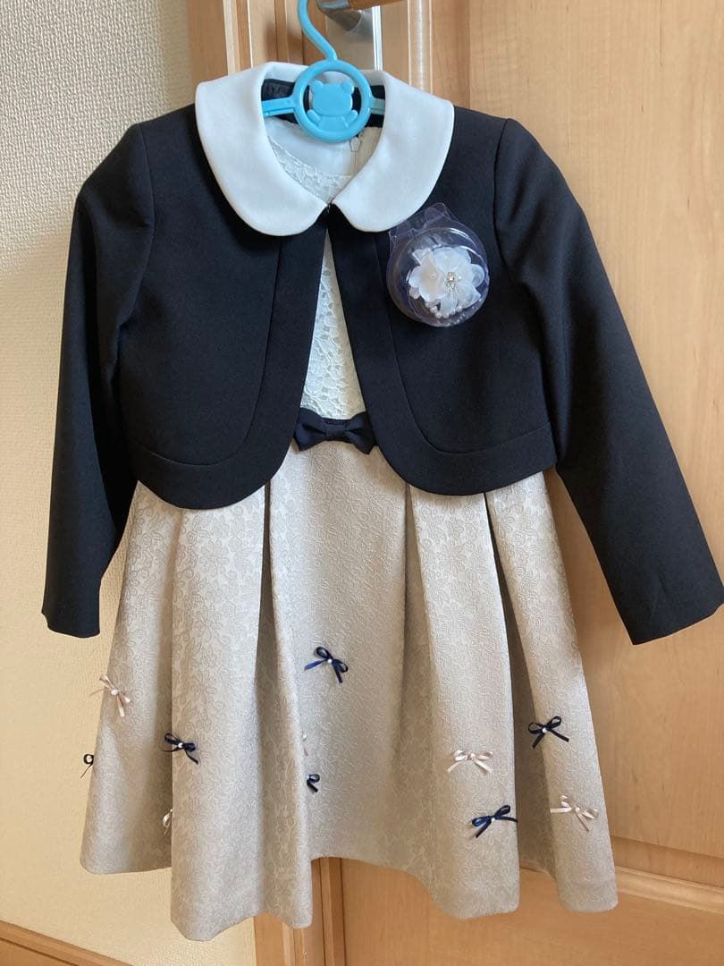 新品未使用 プティマイン フォーマル3点セット 120cm