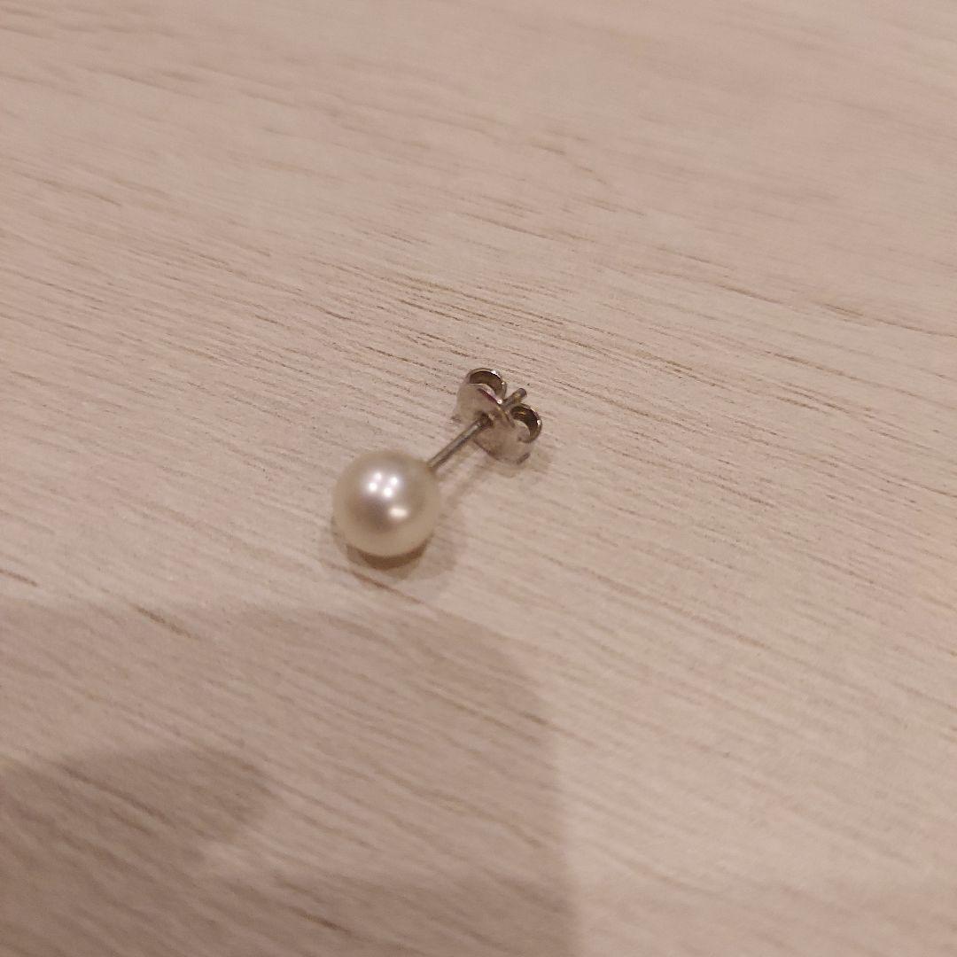 片方のみ★MIKIMOTO 真珠 ピアス7ミリ