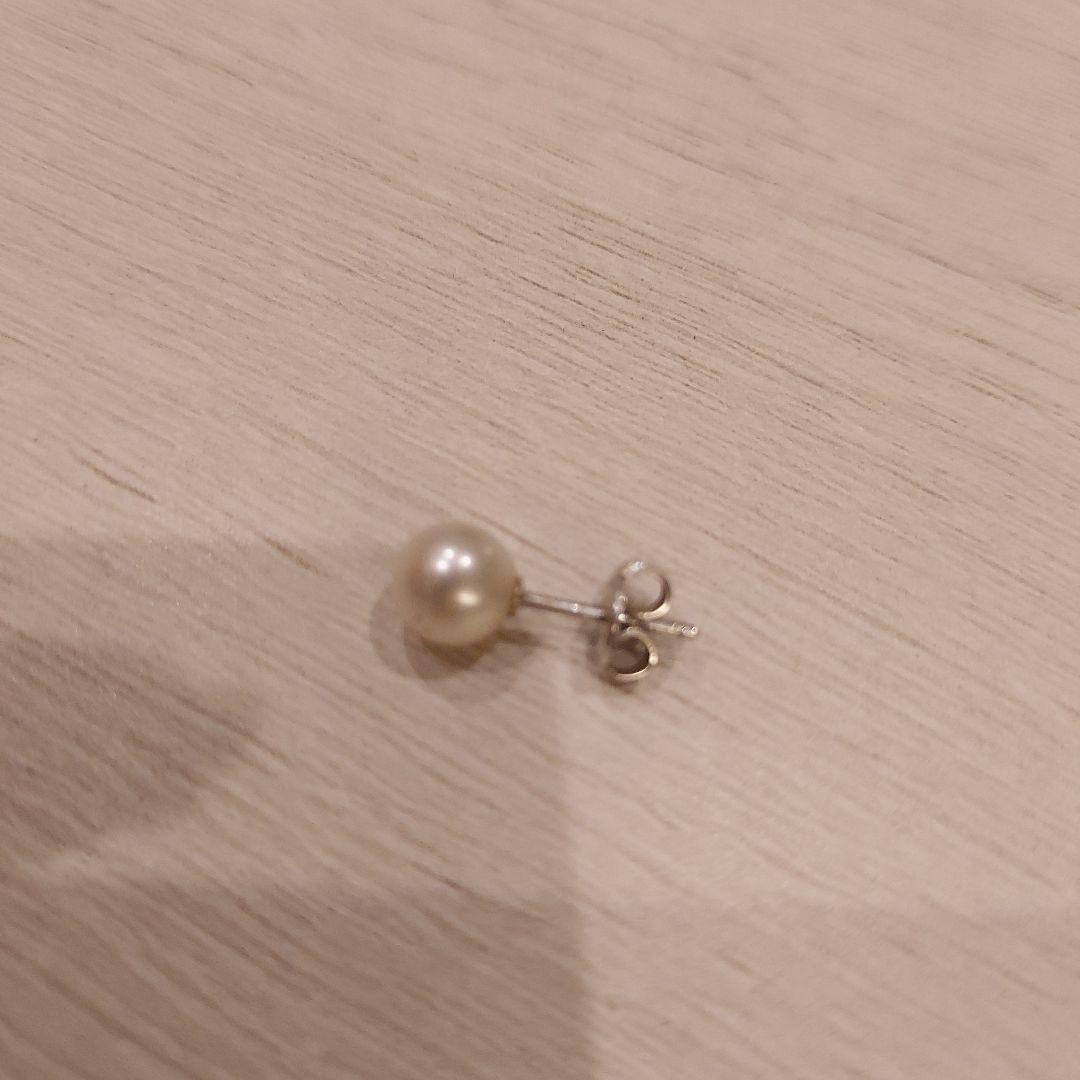 片方のみ★MIKIMOTO 真珠 ピアス7ミリ