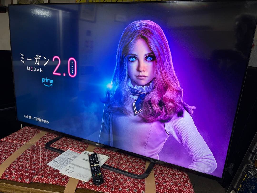 TCL 65V型 4K 液晶テレビ スマートテレビ 65P8S ネット動画アプリ