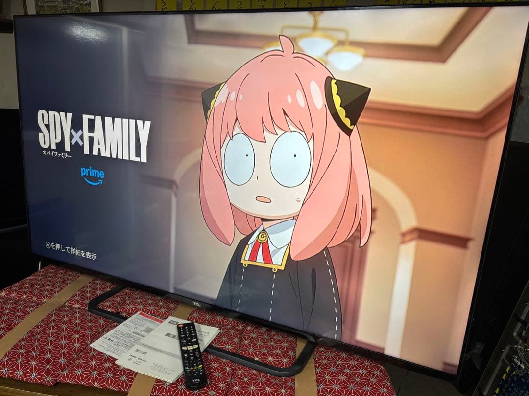 TCL 65V型 4K 液晶テレビ スマートテレビ 65P8S ネット動画アプリ