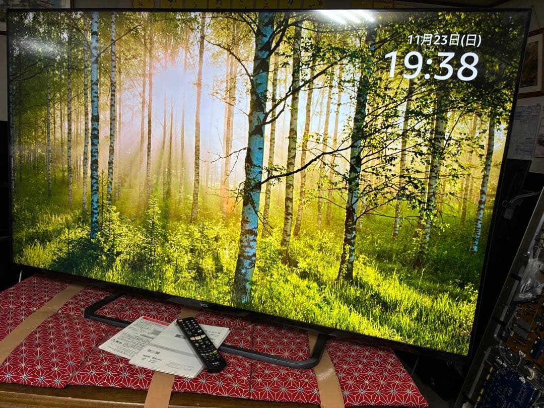 TCL 65V型 4K 液晶テレビ スマートテレビ 65P8S ネット動画アプリ