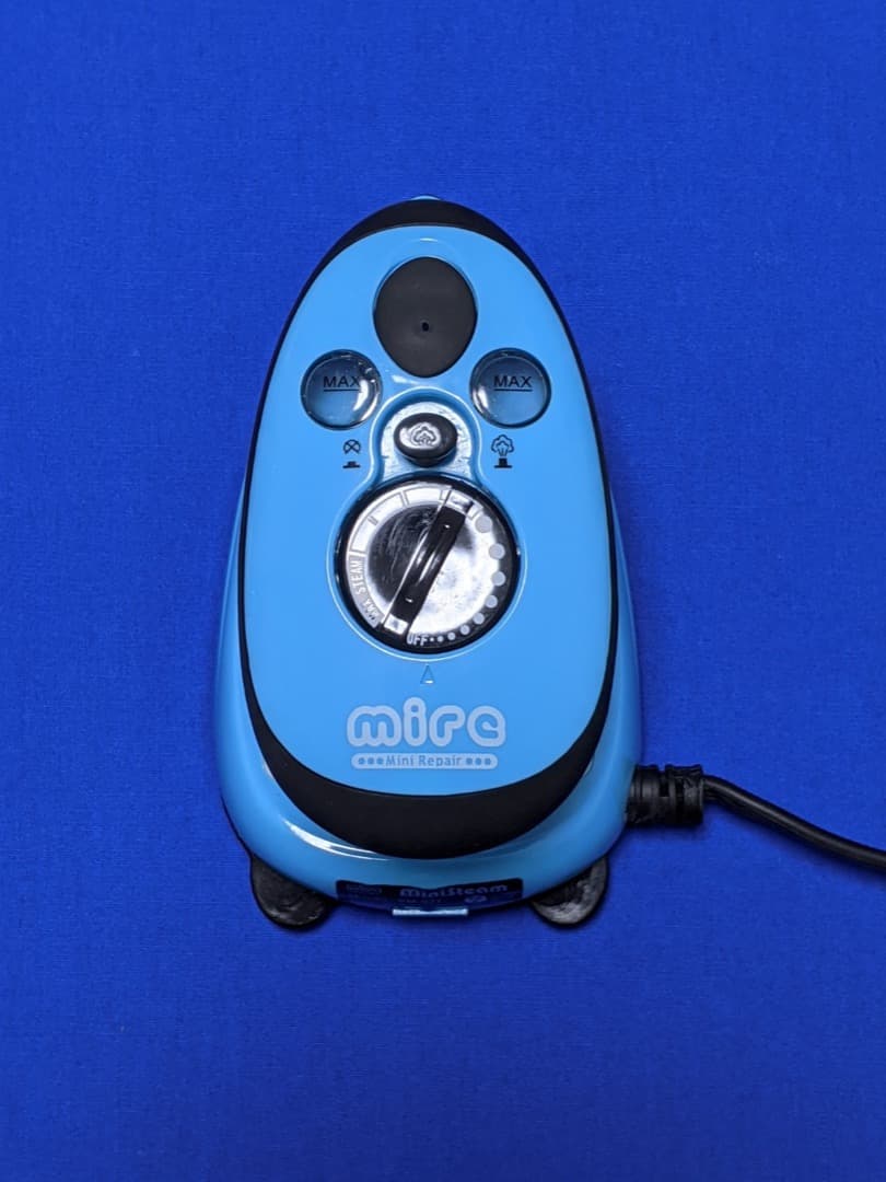 mireのミニスチームアイロン（カラー : ブルー）