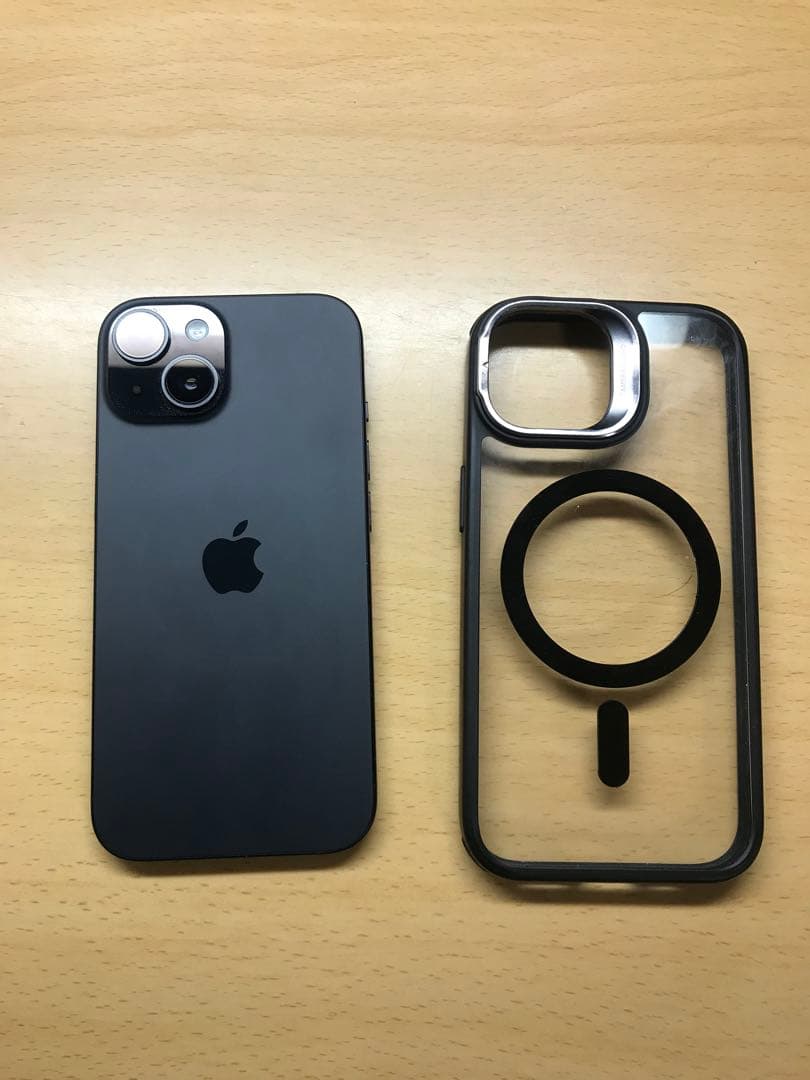 [SIMフリー]iPhone 15 ブラックケース付き　「Monster」