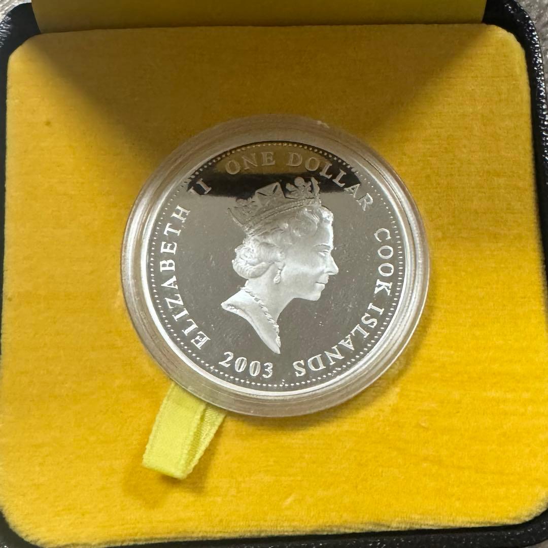 【希少】 阪神タイガース 星野仙一 1ドル銀貨 2003年 5000枚限定