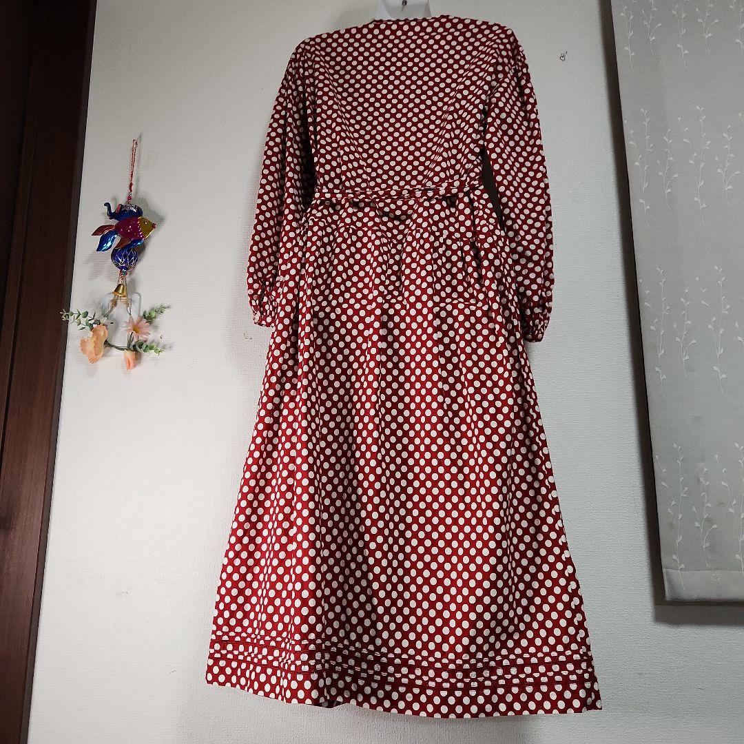 希少 PINK HOUSE ピンクハウス ポルカドット コットンワンピース