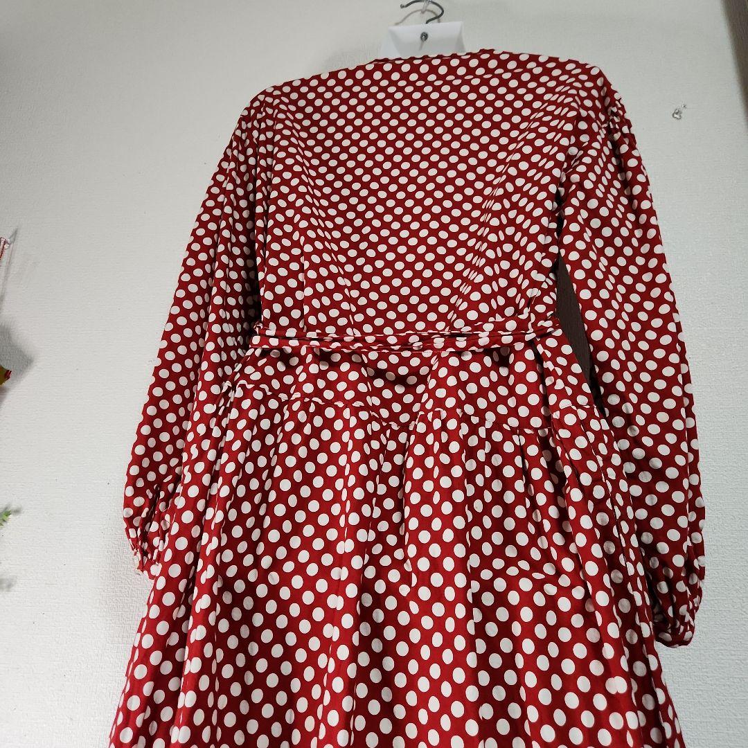 希少 PINK HOUSE ピンクハウス ポルカドット コットンワンピース