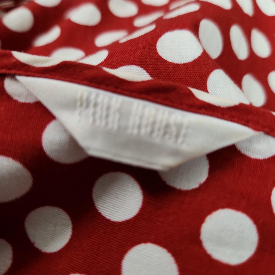 希少 PINK HOUSE ピンクハウス ポルカドット コットンワンピース