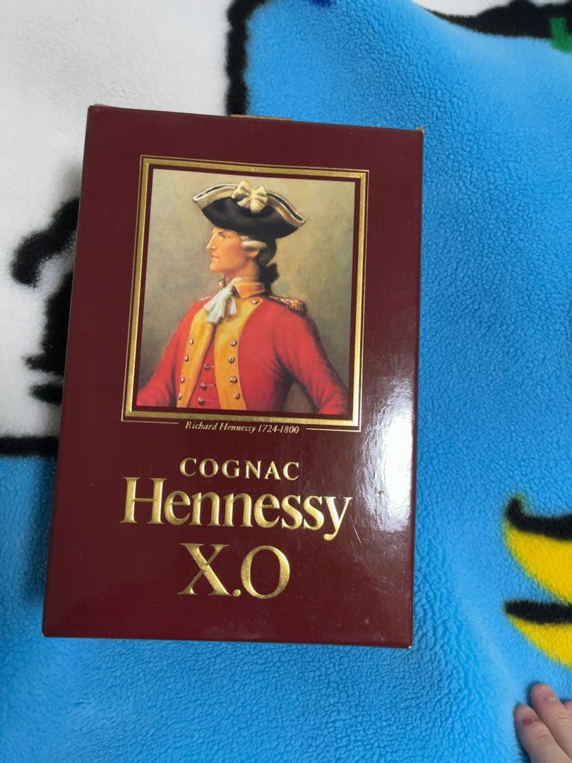 Hennessy X.O. コニャック　金キャップ　緑ボトル　箱入り　未開栓