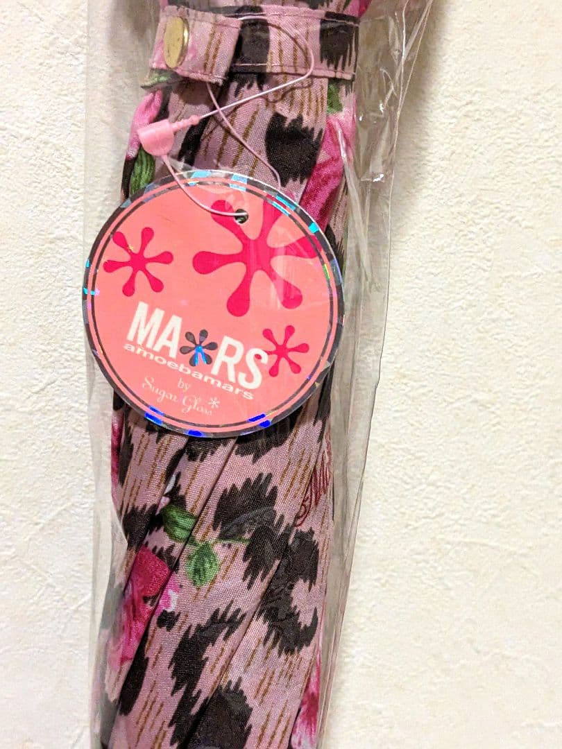 新品未使用 MA＊RS マーズ 薔薇ヒョウ柄 おりぼんつき傘