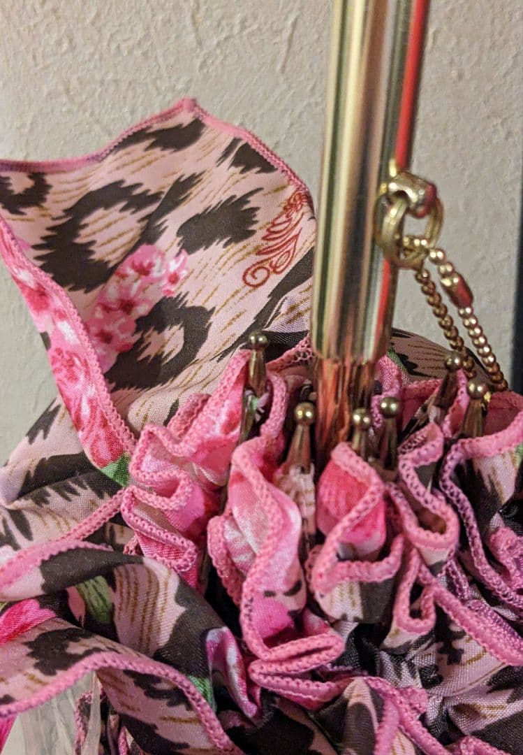 新品未使用 MA＊RS マーズ 薔薇ヒョウ柄 おりぼんつき傘