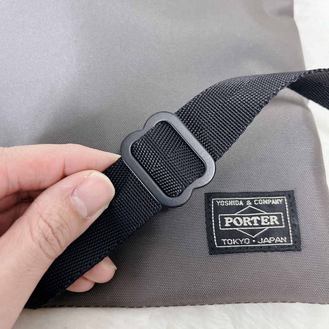 【未使用級】PORTER ポーター ジョイン グレー サコッシュ