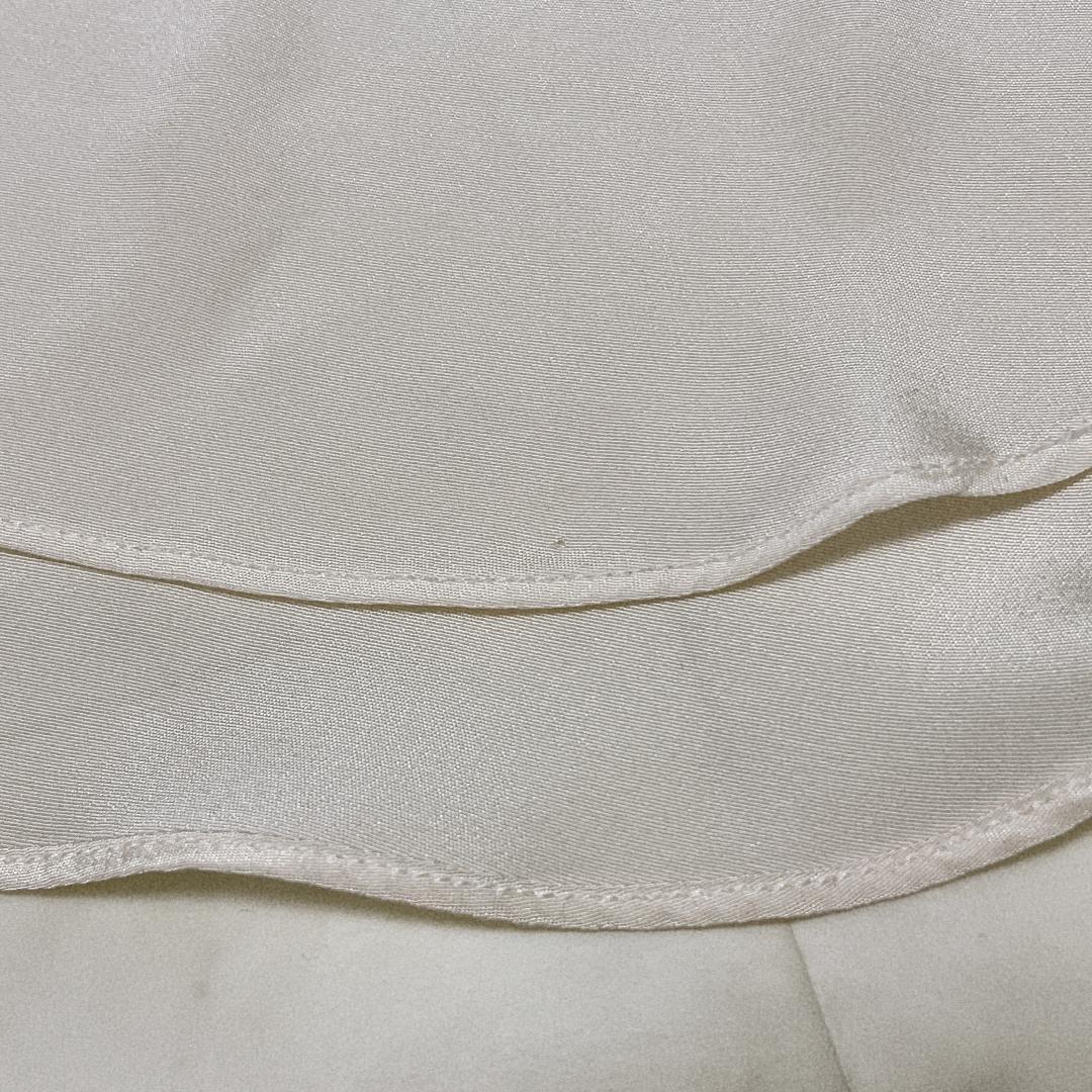 ルシェルブルー シルク100％ ボウタイ ブラウス ベージュ とろみ タグ付き