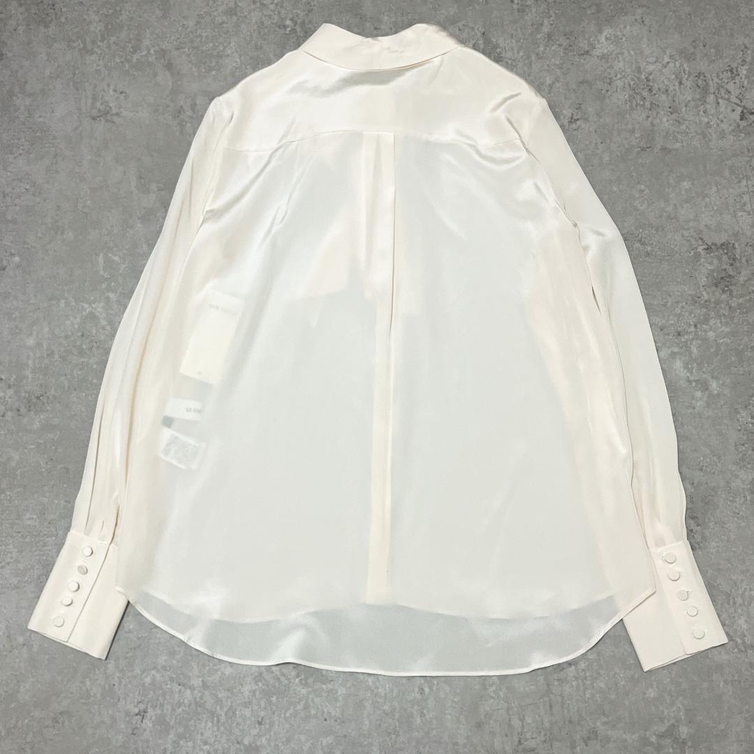 ルシェルブルー シルク100％ ボウタイ ブラウス ベージュ とろみ タグ付き