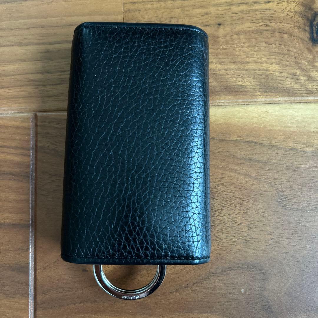 ポン様用　GUCCI ブラック レザー キーケース
