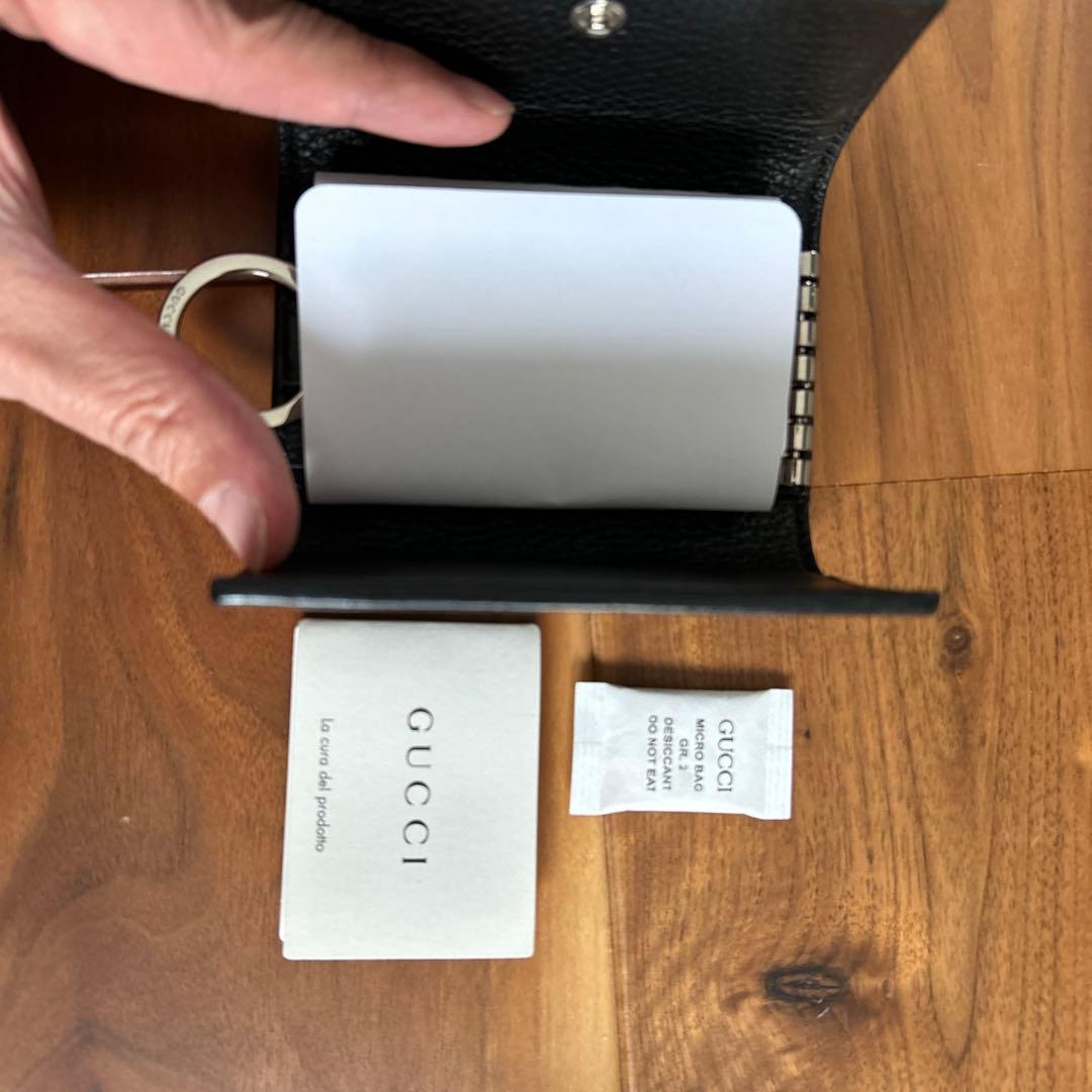 ポン様用　GUCCI ブラック レザー キーケース