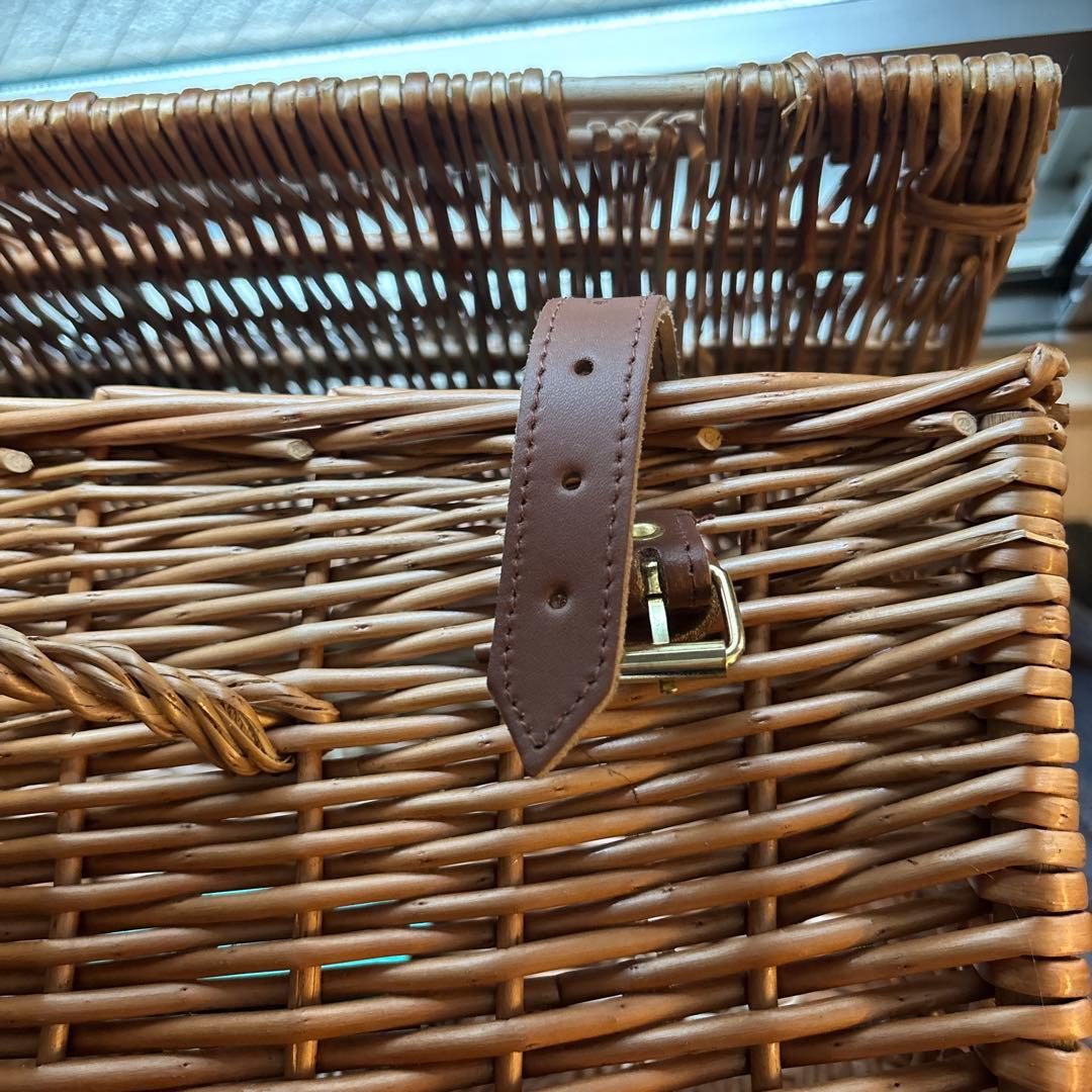 42cm 中型　ウイッカー・バスケット　新品　フォートナム&メイソン　バスケット