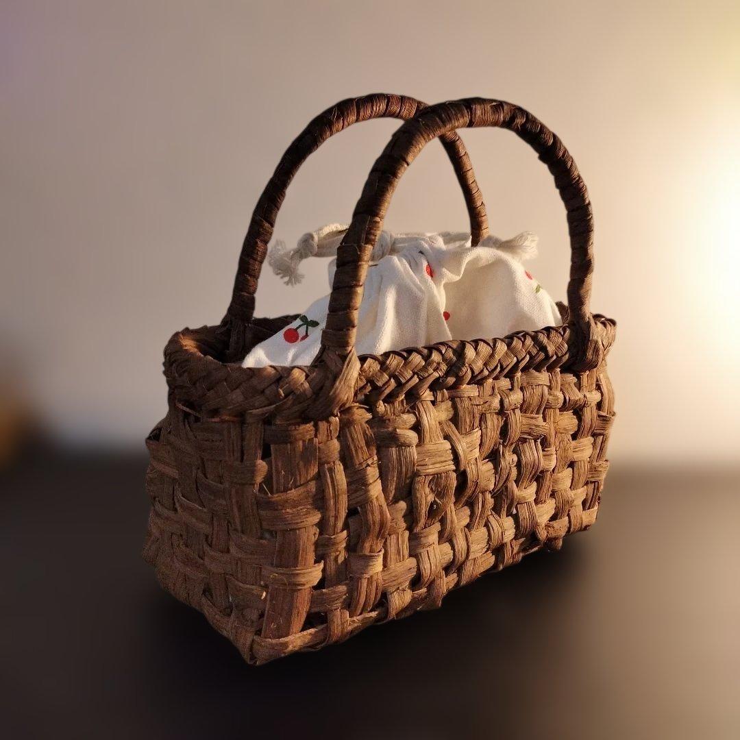 き*こ様 山葡萄市松編み籠バック