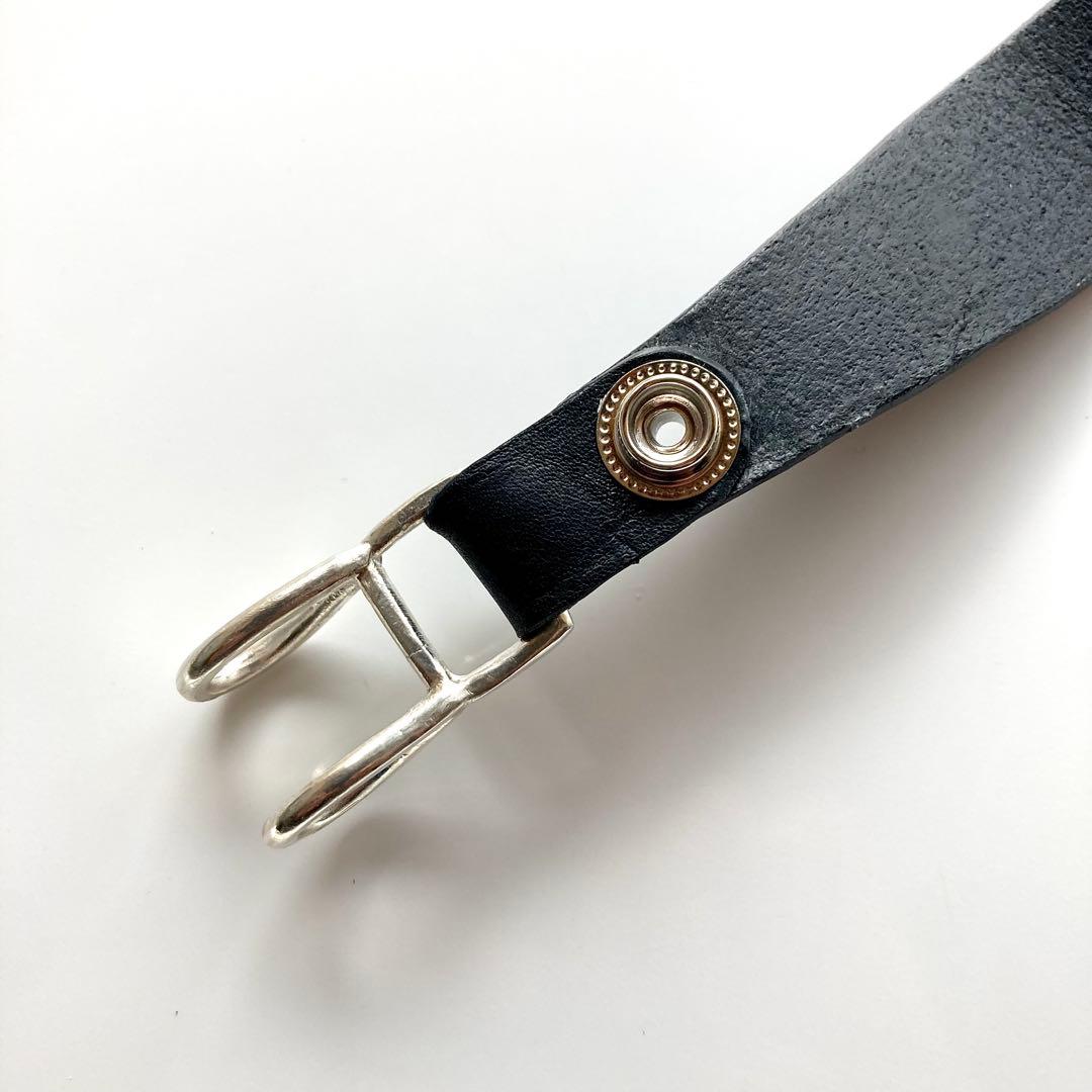 シルバー925 クロスボール　BWL トラッカーウォレット レザーベルトループ