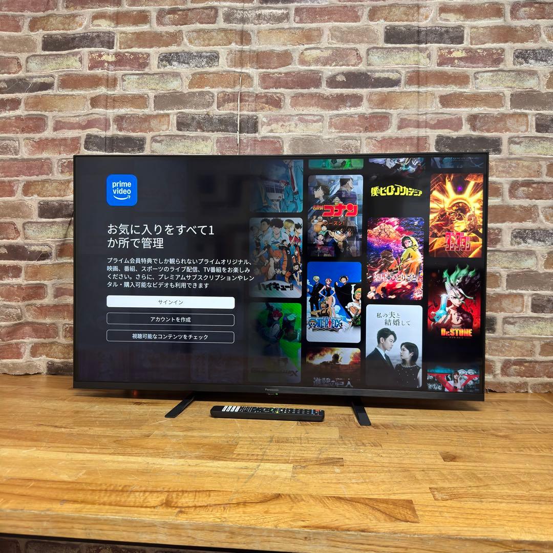 Panasonic 50V型 4K 液晶テレビ VIERA TH-50JX750