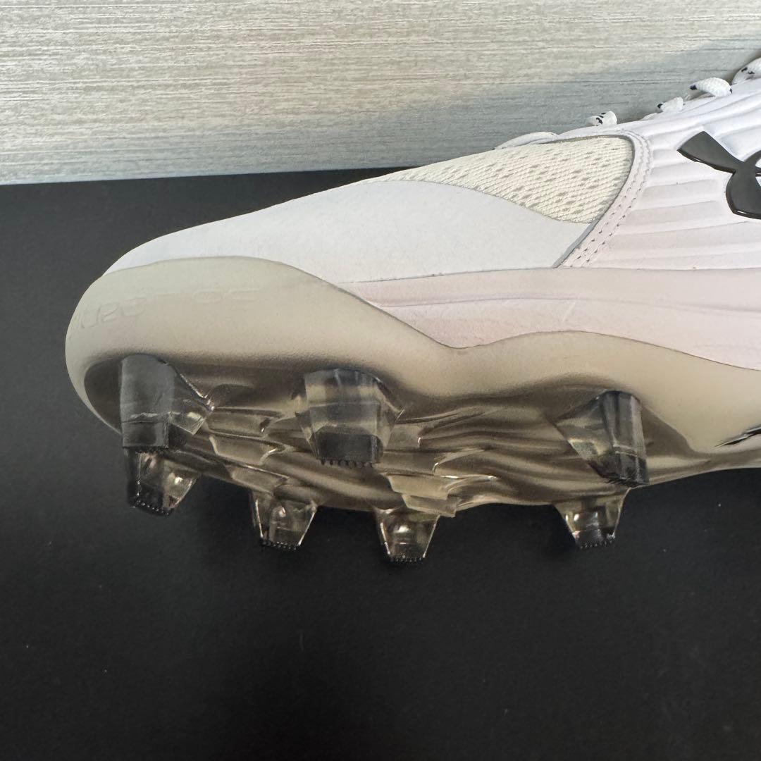 野球 ポイントスパイク アンダーアーマー ホワイト スタッド ソフトボール 白