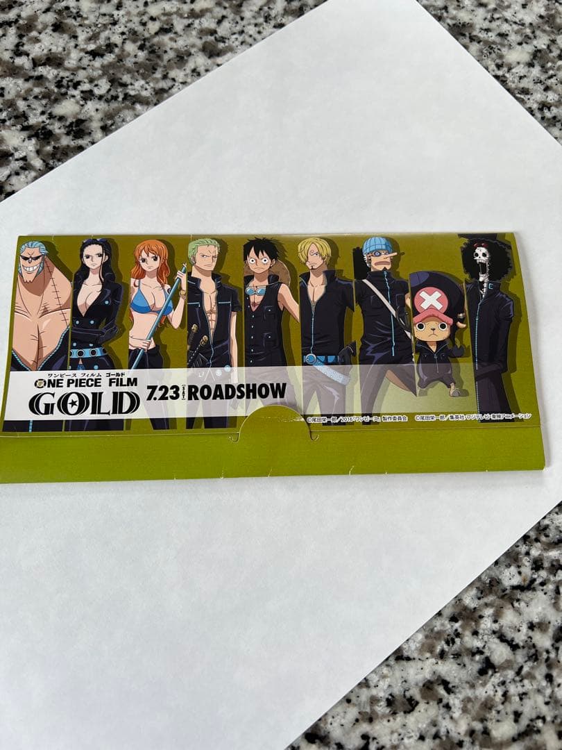 貴重！ONE PIECE FILM GOLD カード　金箔