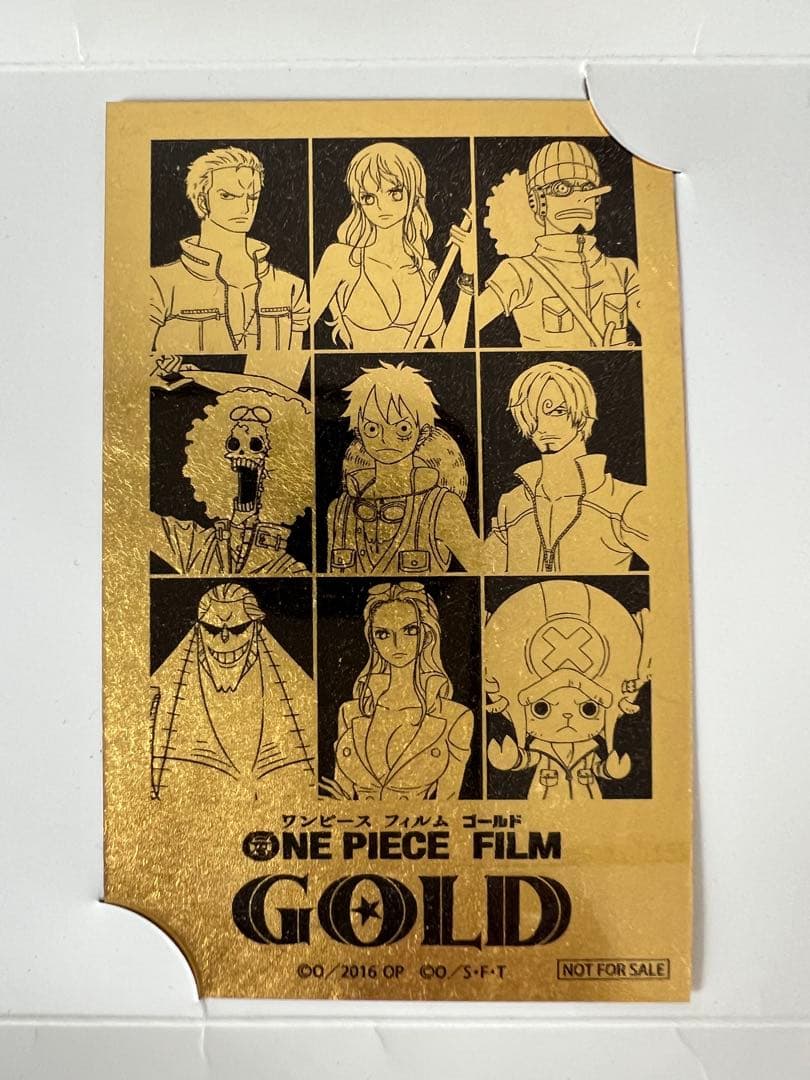 貴重！ONE PIECE FILM GOLD カード　金箔