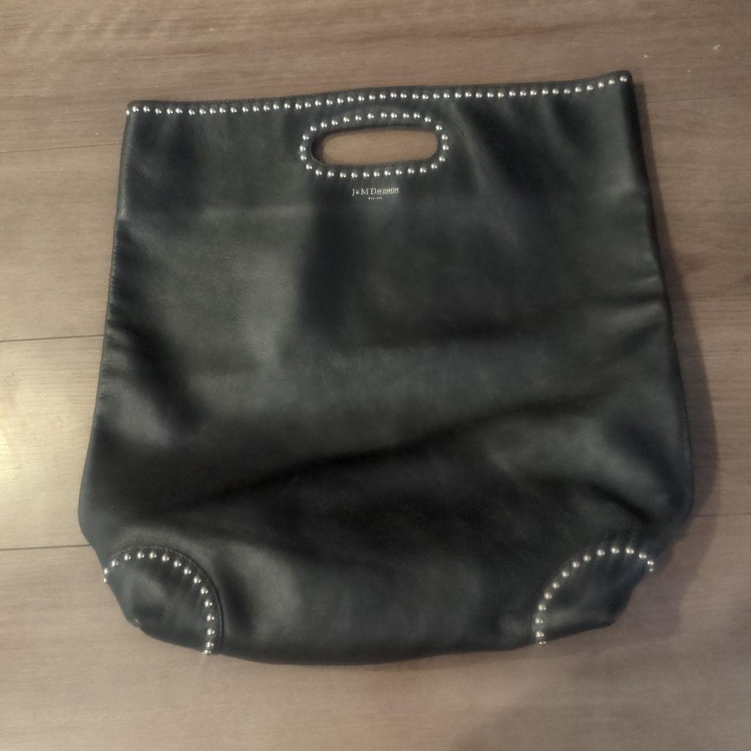 ドロワー別注　J.M. Davidson ブラックレザースタッズトート