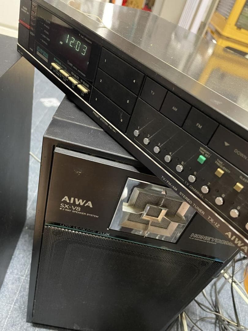 コンポ　AIWA DX-77 MX-12 TX-12 スピーカー　SX-V8