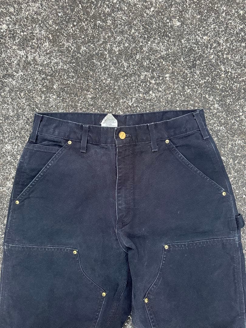 Carhartt B01 BLK ダブルニー USA製 34×30