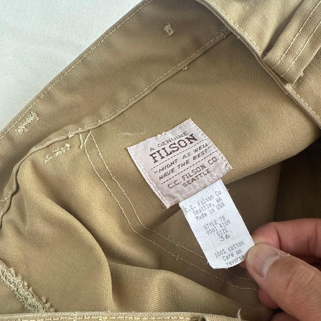 フィルソン　チノショーツ　チノパン　ハーフパンツ　ダブルティン