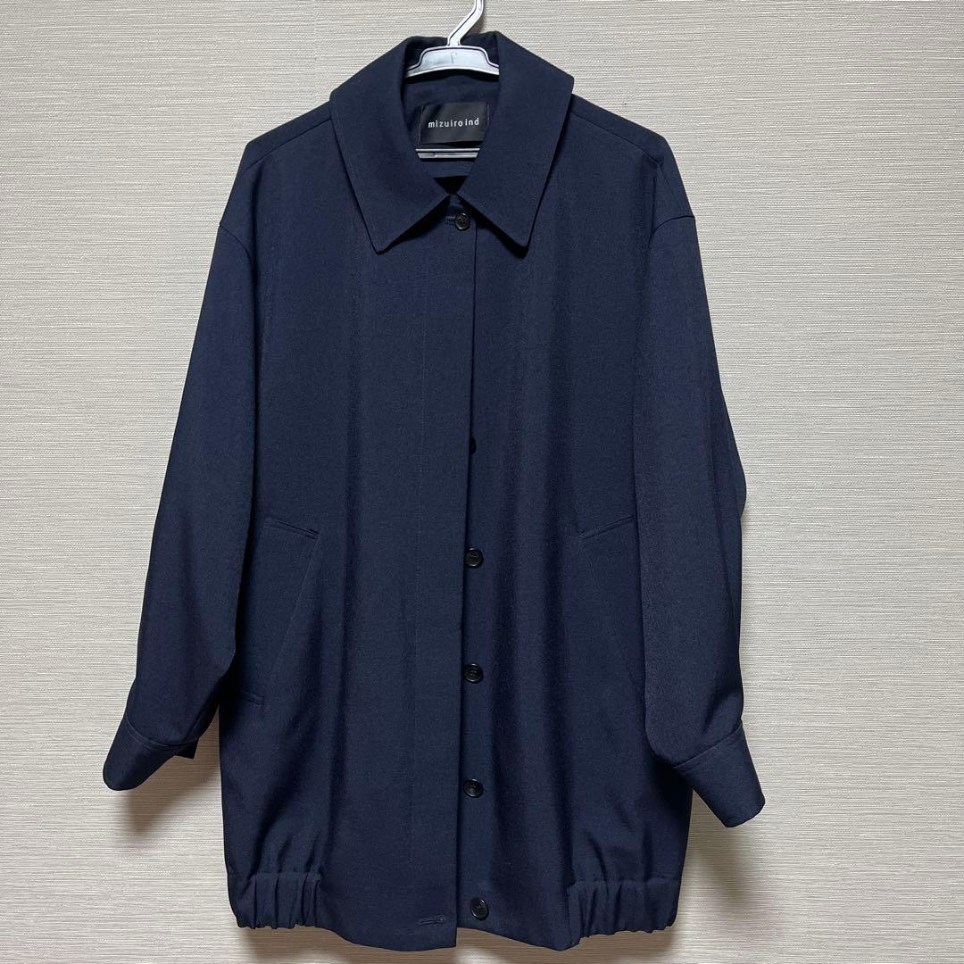 【ミズイロインド】ハリントンジャケット　ネイビー