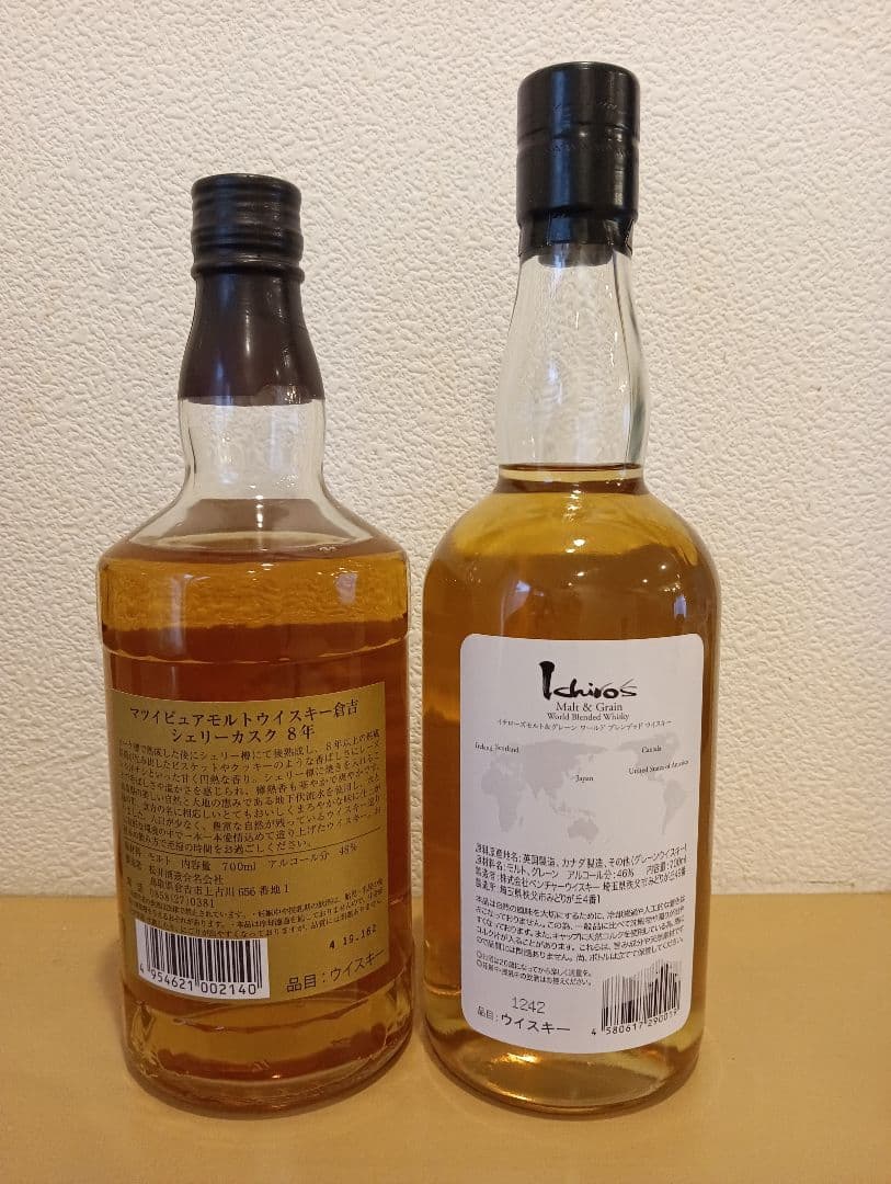 倉吉 8年 シェリーカスク& イチローズモルトホワイトラベル