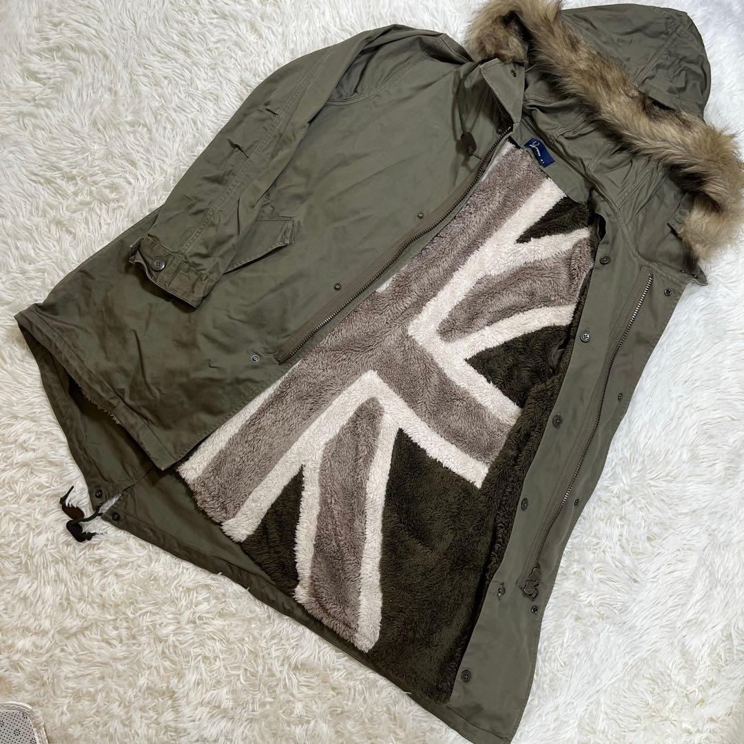 フレッドペリー　モッズコート　ユニオンジャック　L オリーブドラブ