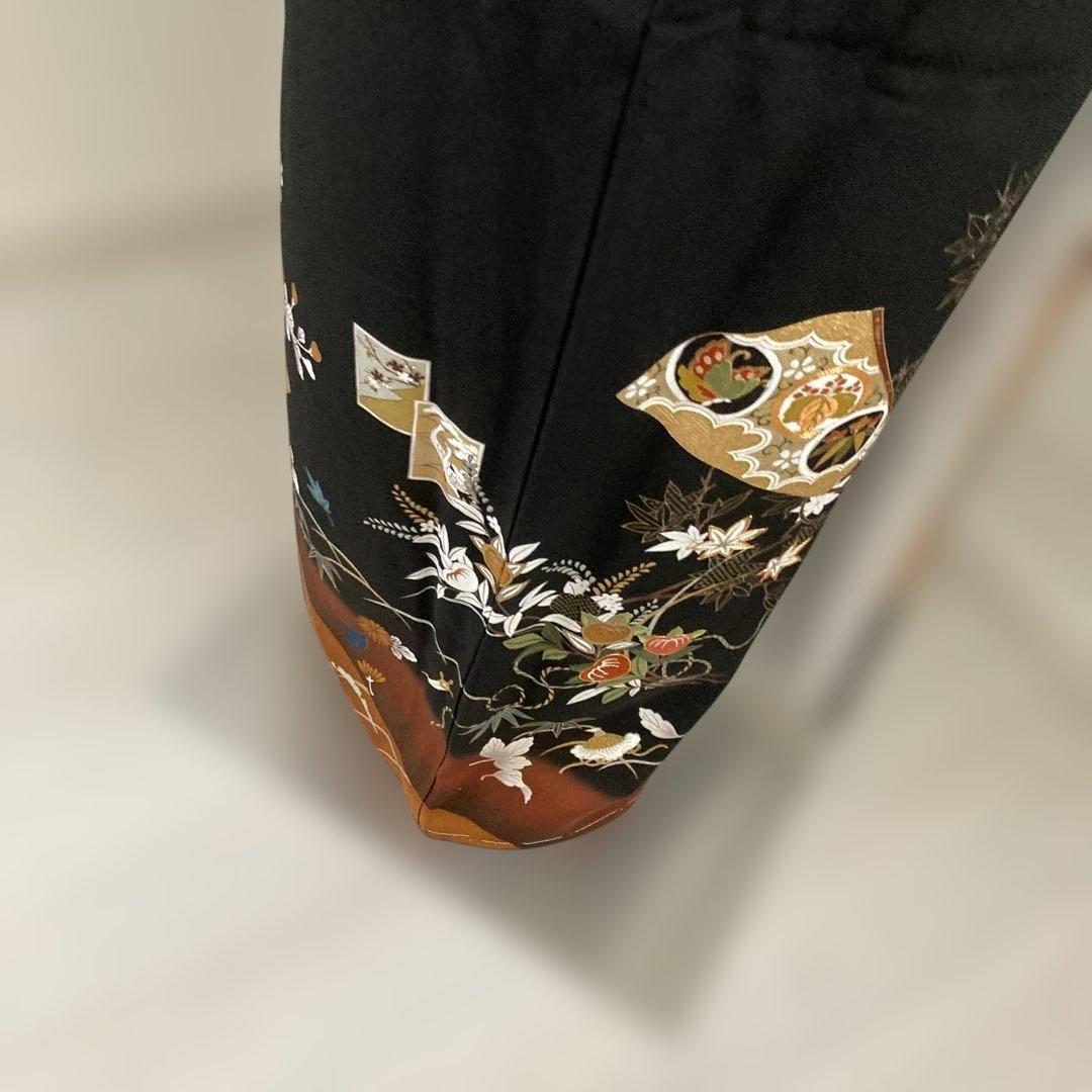 新品　豪華黒留袖フルセットお探しの方に　刺繍　駒刺繍　金銀彩　比翼仕立て
