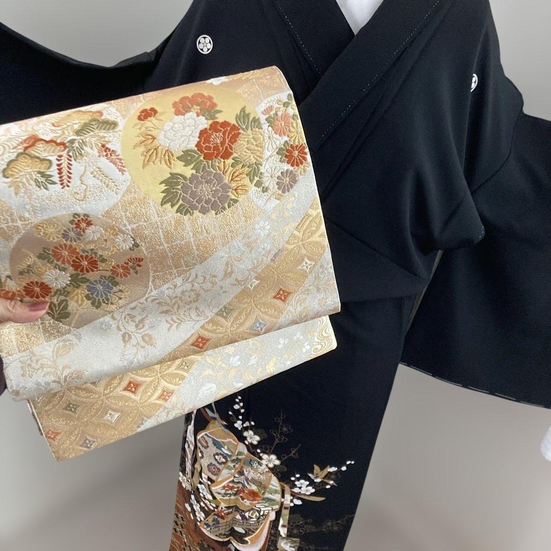 新品　豪華黒留袖フルセットお探しの方に　刺繍　駒刺繍　金銀彩　比翼仕立て