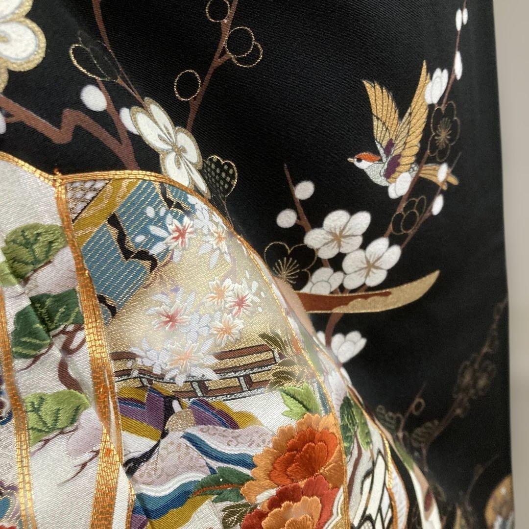 新品　豪華黒留袖フルセットお探しの方に　刺繍　駒刺繍　金銀彩　比翼仕立て