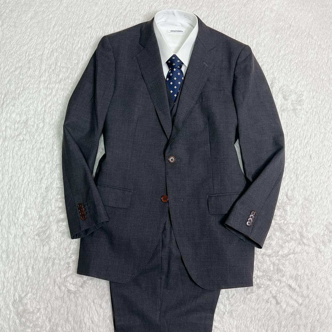 【最高級3ピース】銀座グローバルスタイル×カバラーネ スーツ イタリア製生地