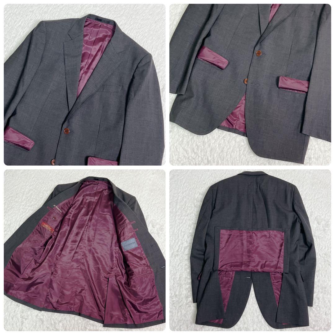 【最高級3ピース】銀座グローバルスタイル×カバラーネ スーツ イタリア製生地